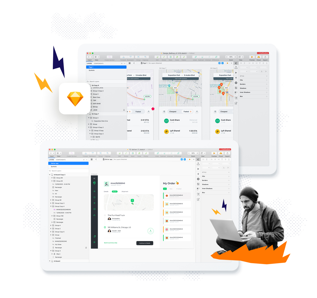 ui app design mockup example