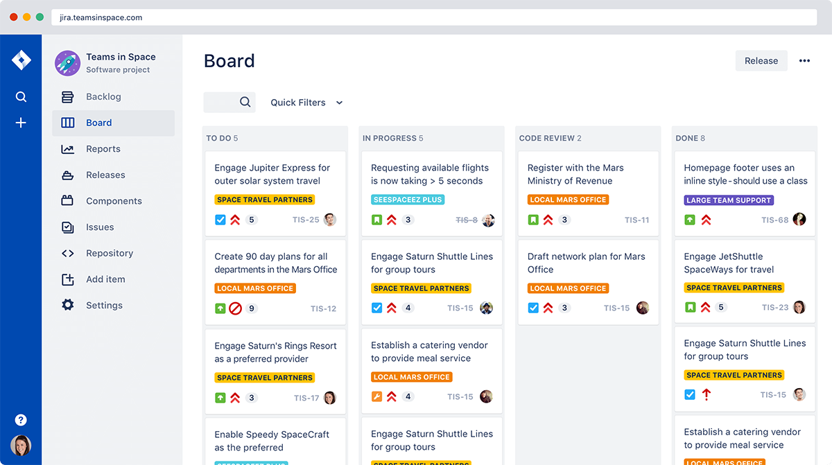 jira software screenshot
