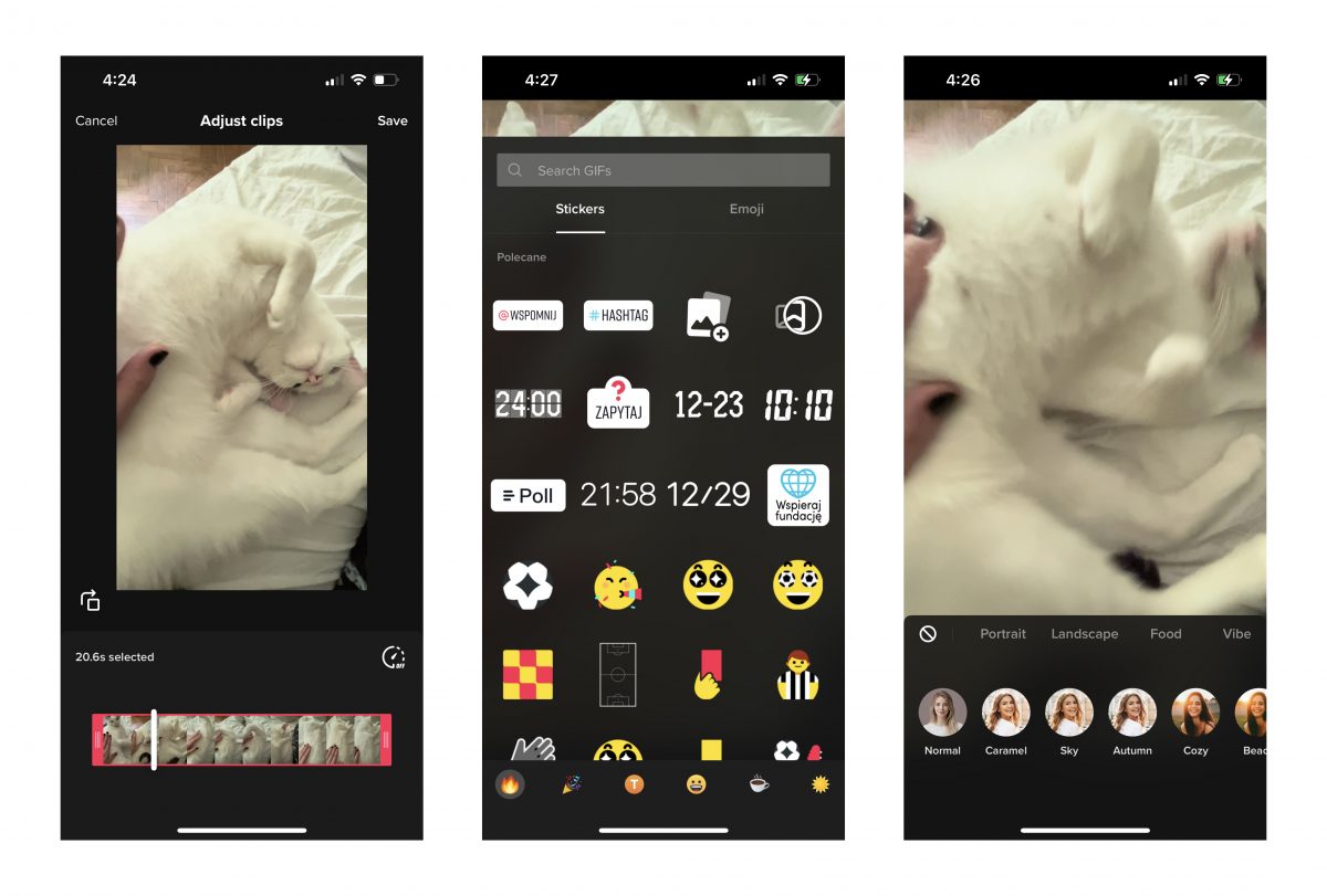 tiktok ui video editing features