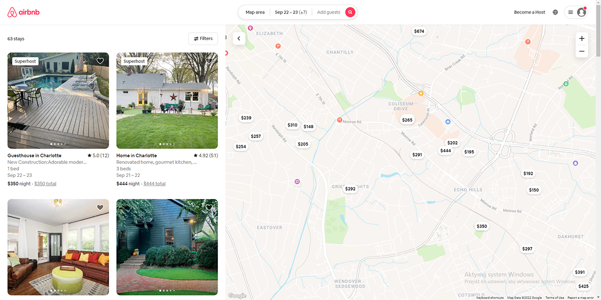 digital transformation airbnb exampl escreenshot
