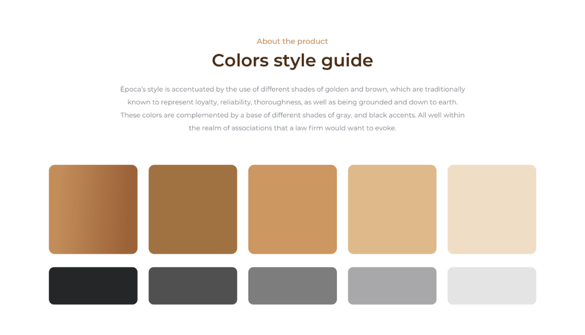iterators epoca UI color guide