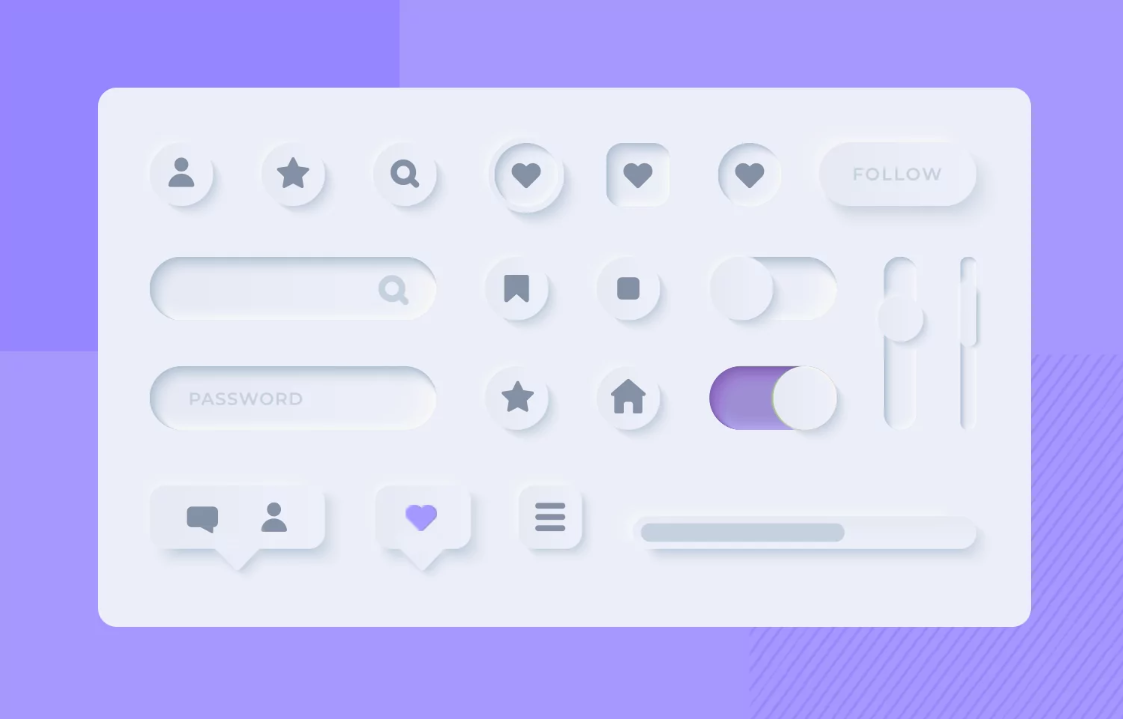 neumorphism UI trend