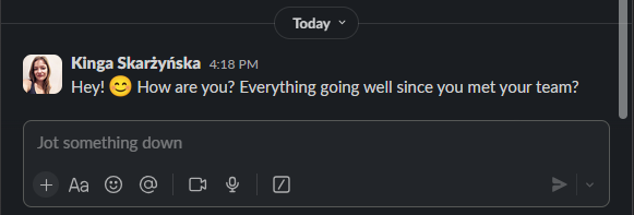 talent management checking in