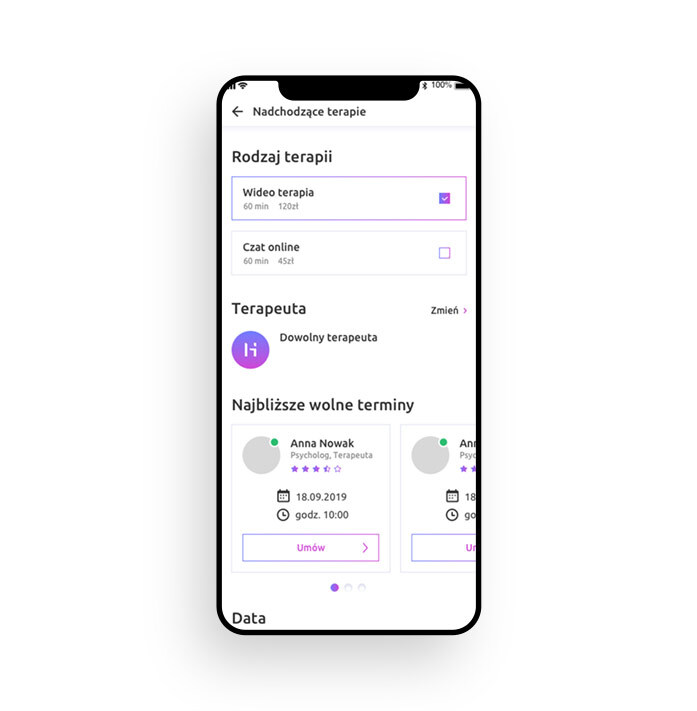 A smartphone with the Helping Hand app