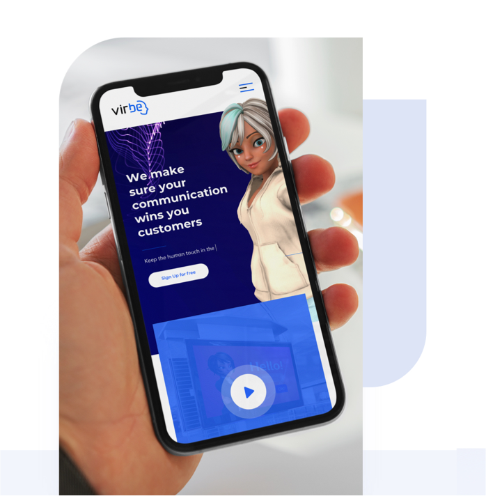 Phone with Virbe app