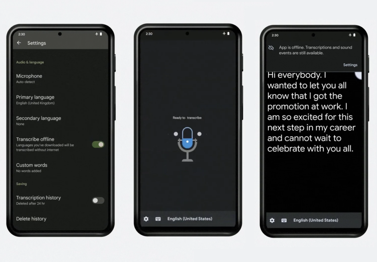 artificial intelligence help google live transcribe