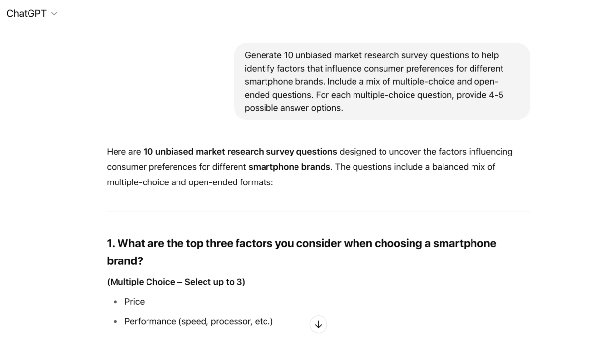 cheap ways to market research chatgpt surveys